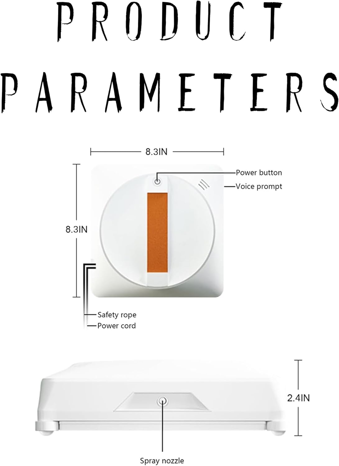 Smart Window Cleaning Robot, Dual Water Spray, 2500Pa High Suction Power, Wet/Dry Cleaning, Indoor/Outdoor Use, Mobile APP & Remote Control, Perfect for High-Rise Windows, Tiles and Glass Cleaner kit