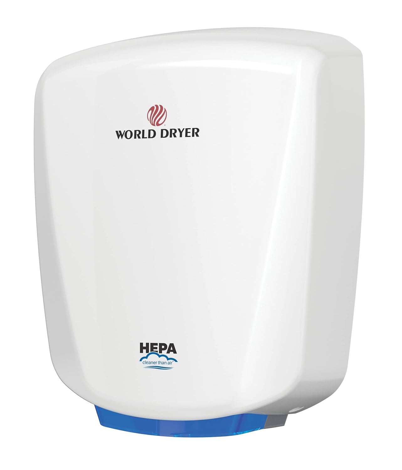 HEPA-Filtered VERDEdri, White Aluminum, Surface-Mounted ADA Compliant, Energy-Efficient High-Speed Dryer, Universal Volt
