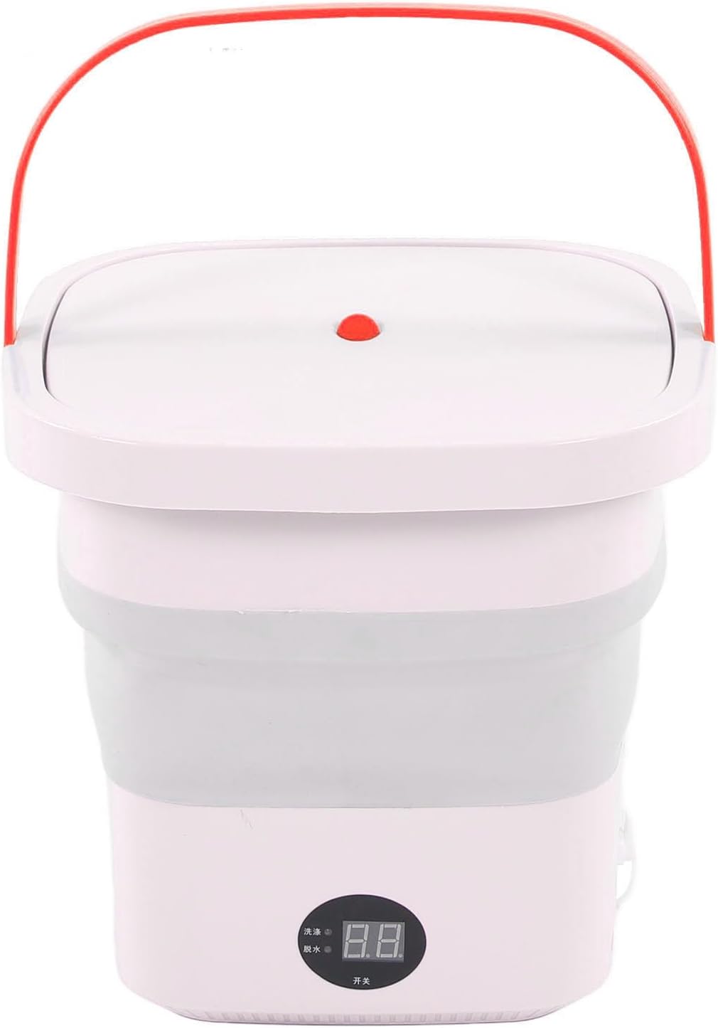 Portable Washing Machine, 6L Foldable Washer Laundry Machine Mini Portable Bucket High Speed Motor Automatic Washing Machine with LCD Panel Display for Drom RV Travel Apartment