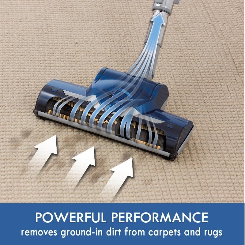 Kenmore Pet-Friendly Lightweight HEPA Canister Vacuum with Variable Modes, Retractable Cord, and Pet Brush - Blue