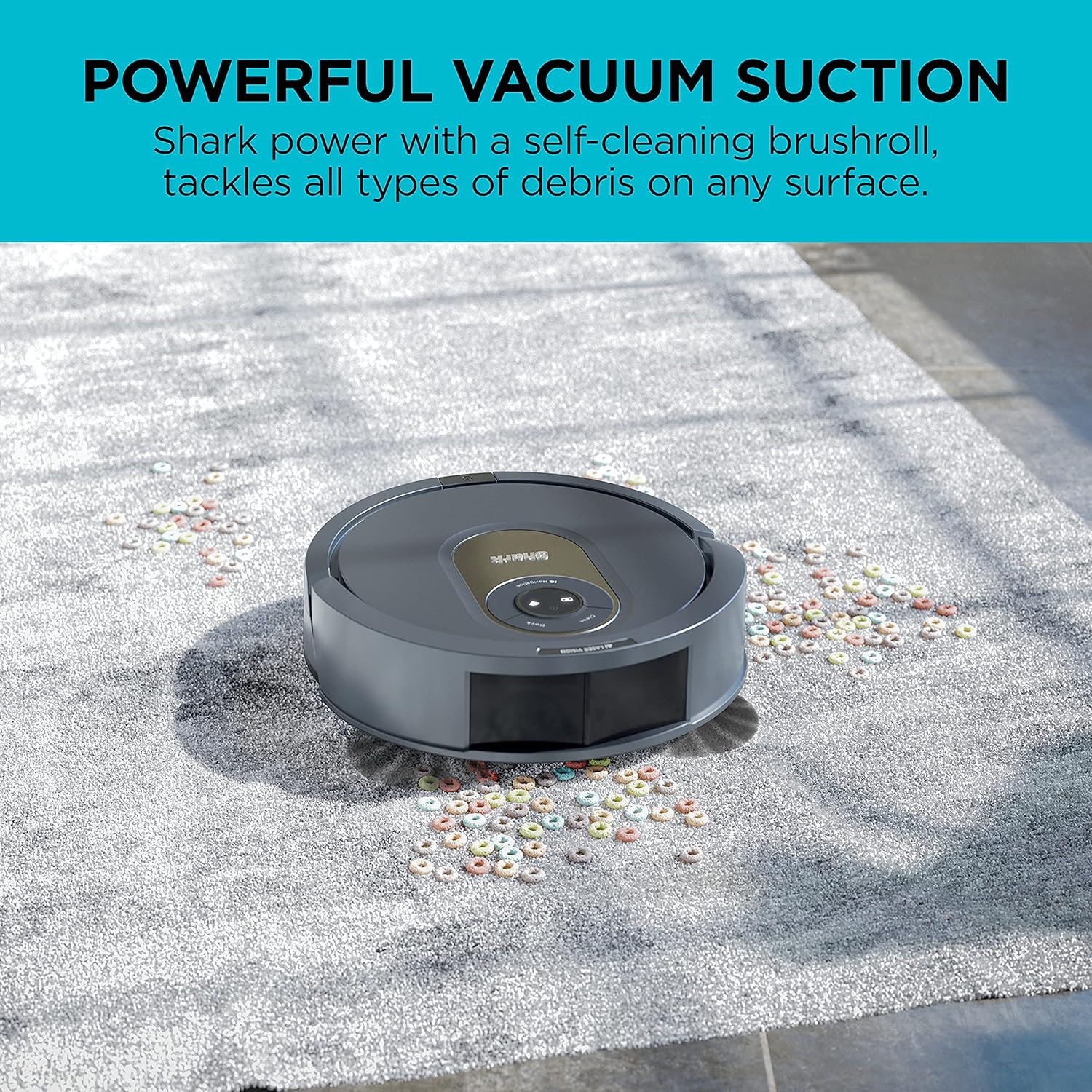 Shark AV2001 AI Robot Vacuum with Self-Cleaning Brushroll, Compatible with Alexa (Renewed)