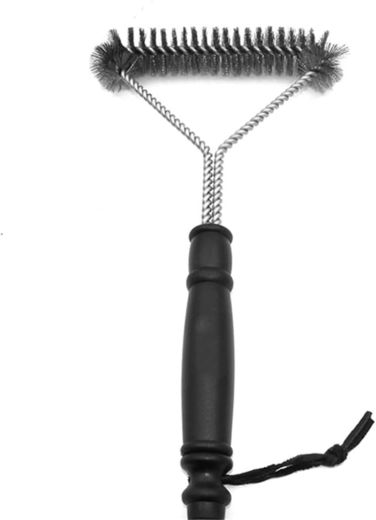 Kitchen Accessories BBQ Grill Barbecue Kit Cleaning Brush Stainless Steel Cooking Tools Wire Bristles Triangle Cleaning Brushes