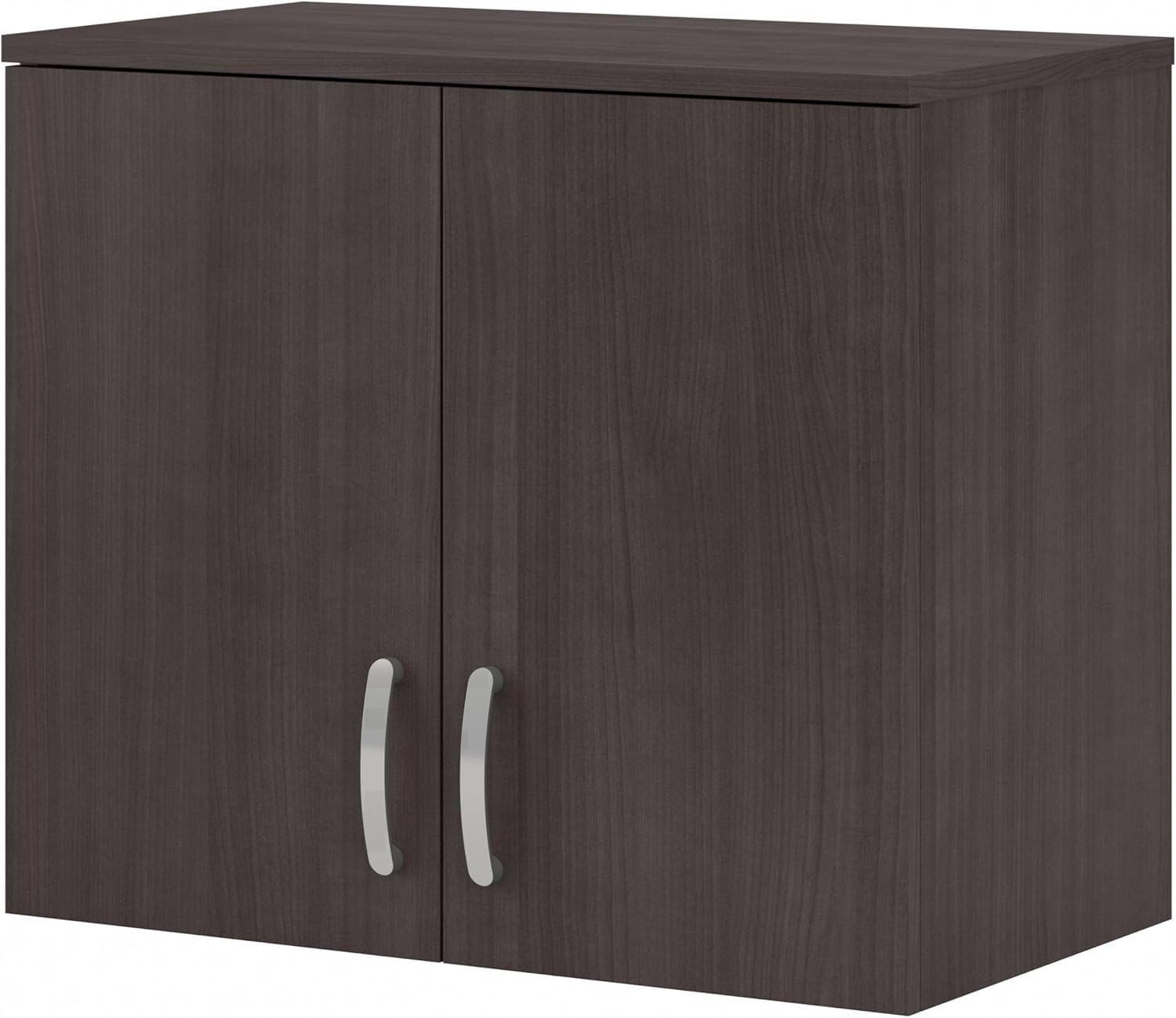 Bush Business Furniture Universal Laundry Room Wall Cabinet with Doors and Shelves in Storm Gray