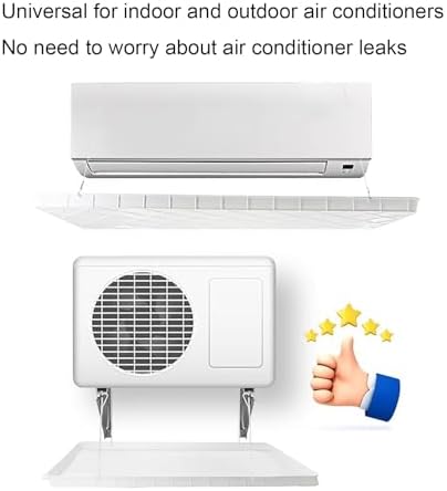 Air Conditioner Drip Pan, Condensate Drain Pan, PP Material, Suitable for Window Air Conditioner and Mini Split Air Conditioner(91.5 * 45 * 3cm/36.6 * 17.7 * 1.2in)