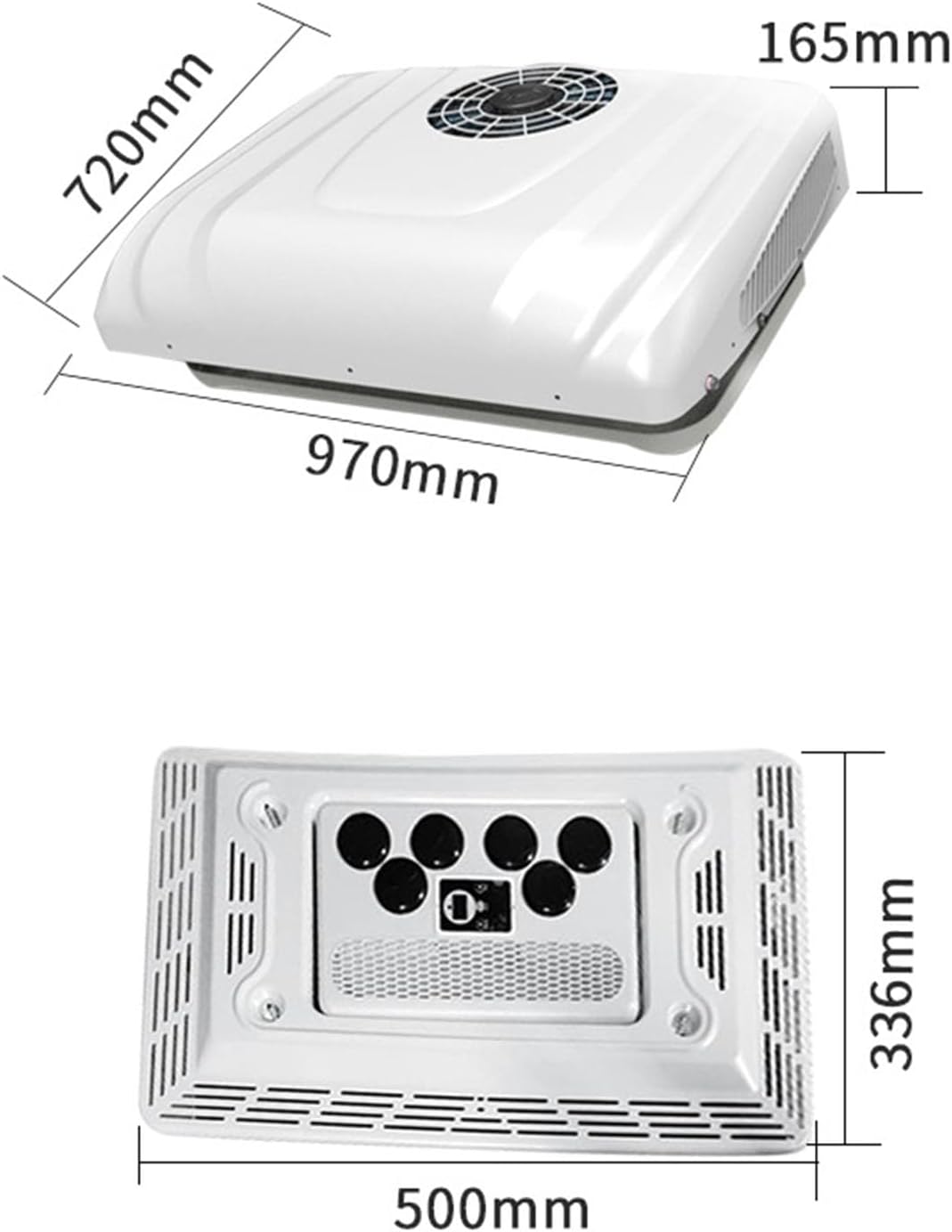 Rv Air Conditioner Rv Truck Air Conditioner, Truck Heating and Cooling Car Air Conditioner, Overhead Unit, 12V24V, Car Air Conditioner