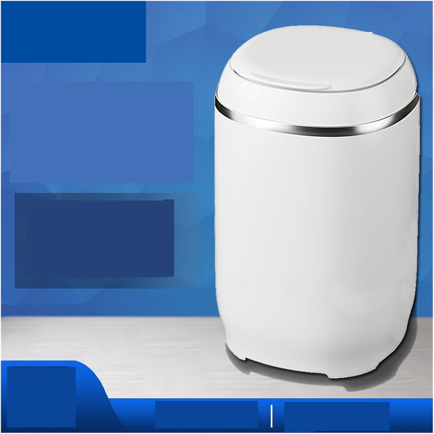 Portable Automatic Washing Machine For Household Fantastic For Washing Underwear And Socks,for Travel,Camping, RV & Dorms(White)