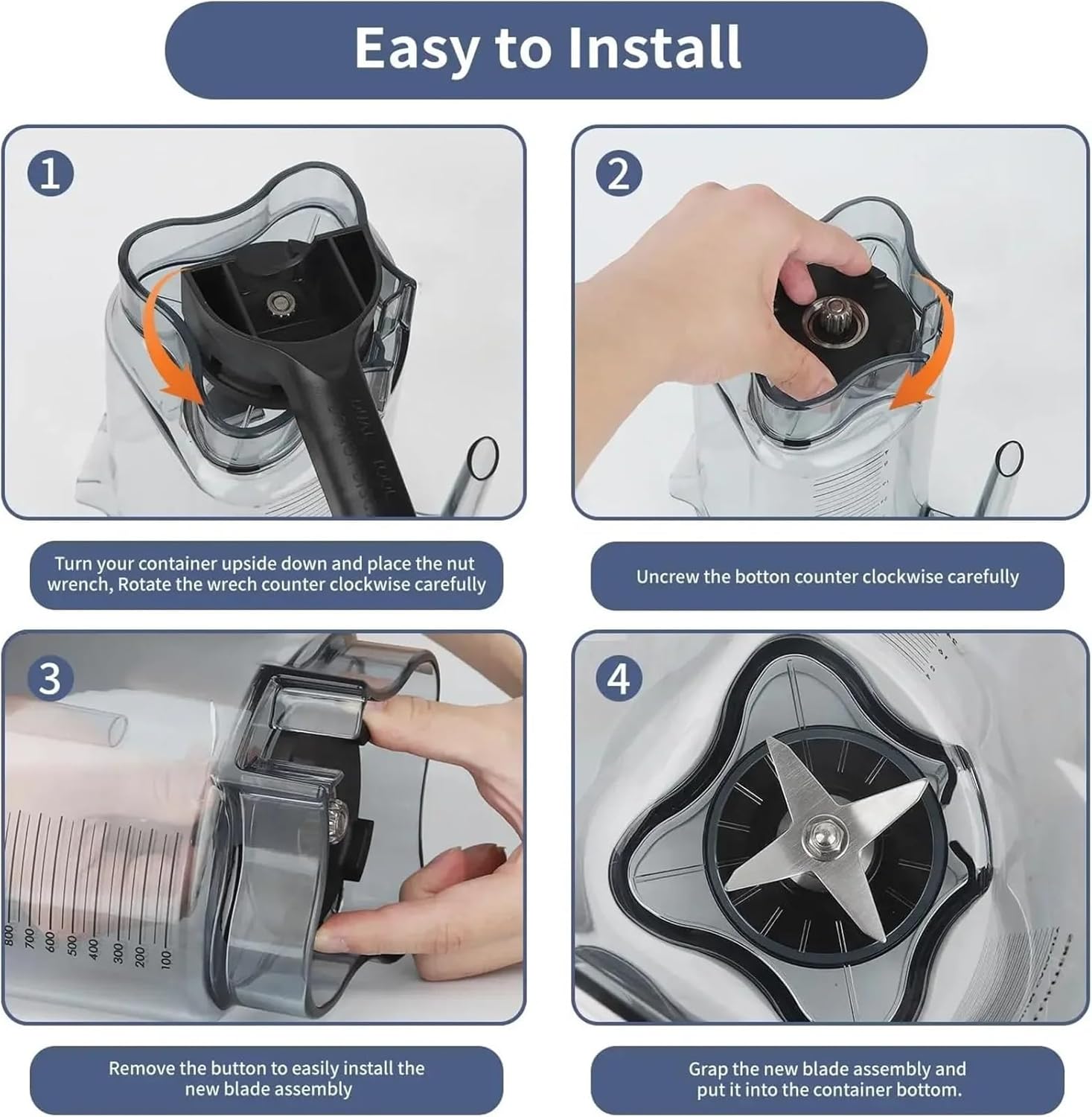 Blender Mushroom Head Drive Wheel Wall Breaker Juicer Accessory, Compatible with Vitamix 5000 5200, 64 oz 48 oz 32 oz Container