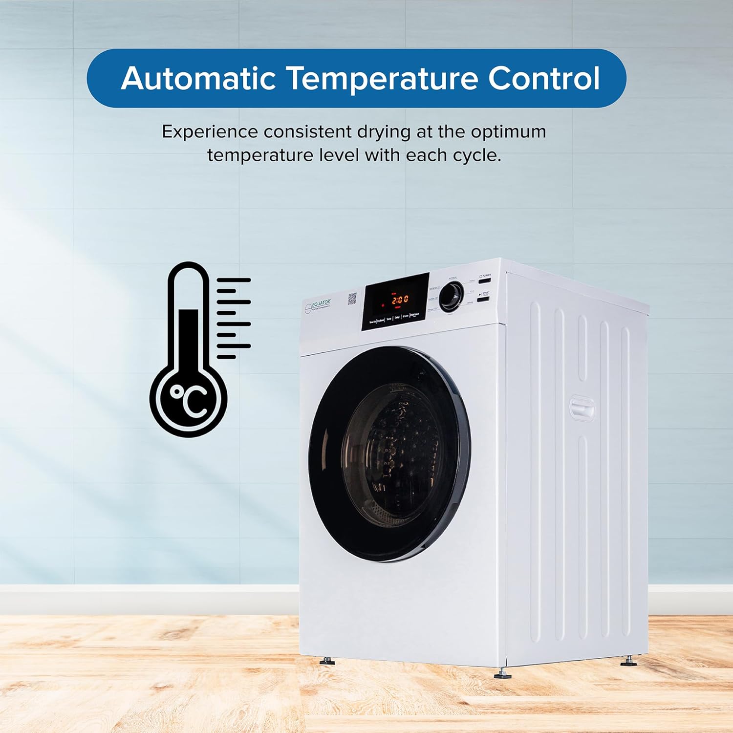 Equator DELUXE Matching LAUNDRY SET Washer 1.9 cu.ft 110V +Vented Dryer 4 cu.ft 220V (Side by Side)