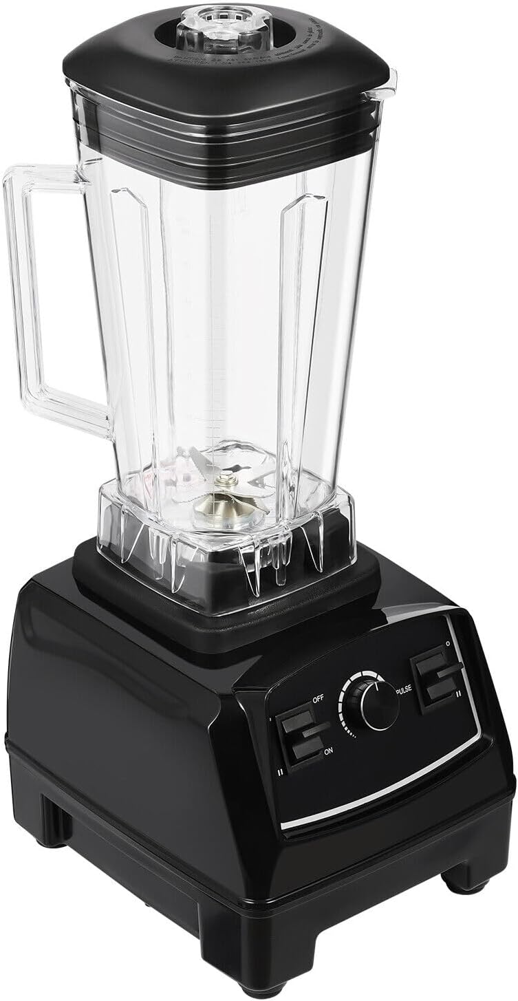 Xuthusman 3HP 2 Liter Professional Milkshake & Fresh Juice Blender - Heavy Duty Commercial Power Blender - Smoothie Mixer - 2200W - Black