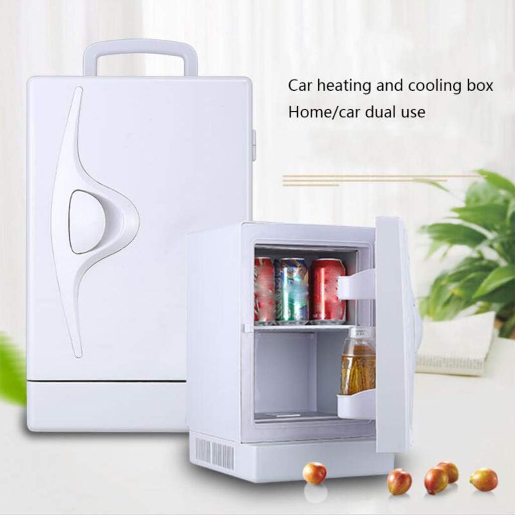 15L car Home Dual-Purpose Dormitory Mini Refrigerator Household Refrigeration car Refrigerator Office Heating and Cooling Box Energy-Saving Mode [Energy Class A++]