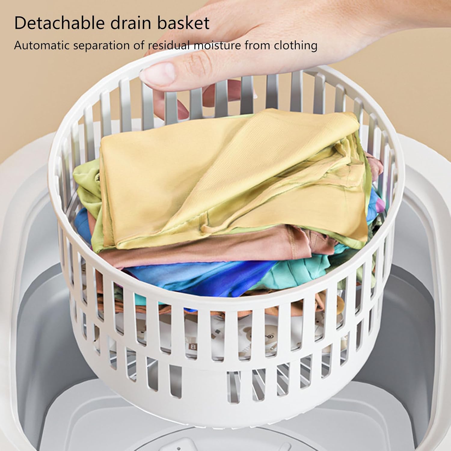 Portable Washing Machine 10L Small Clothing Washer Automatic Suitable For Small Loads Travel Washing Machine