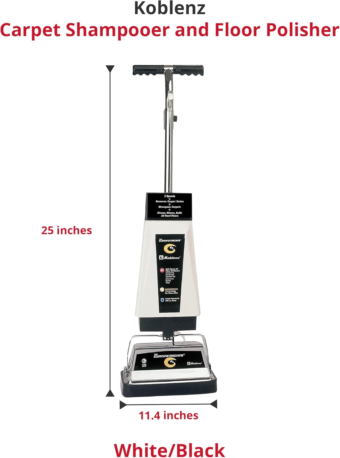 Koblenz Carpet Shampooer and Floor Polisher, 12