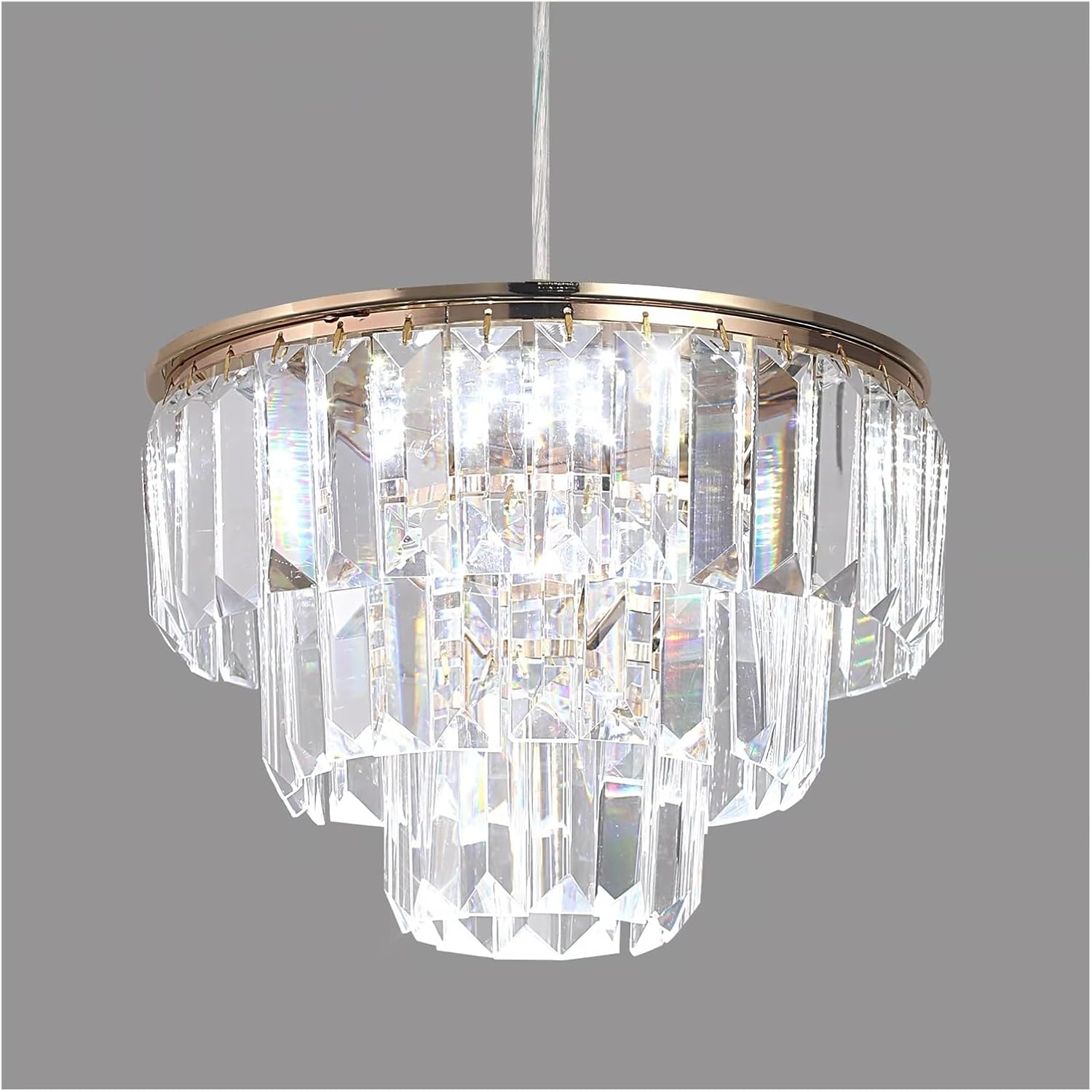 Modern Pendant Light K9 Crystal Led Chandelier Kitchen Island Decor Hanging Fixture Living Dining Room,Household