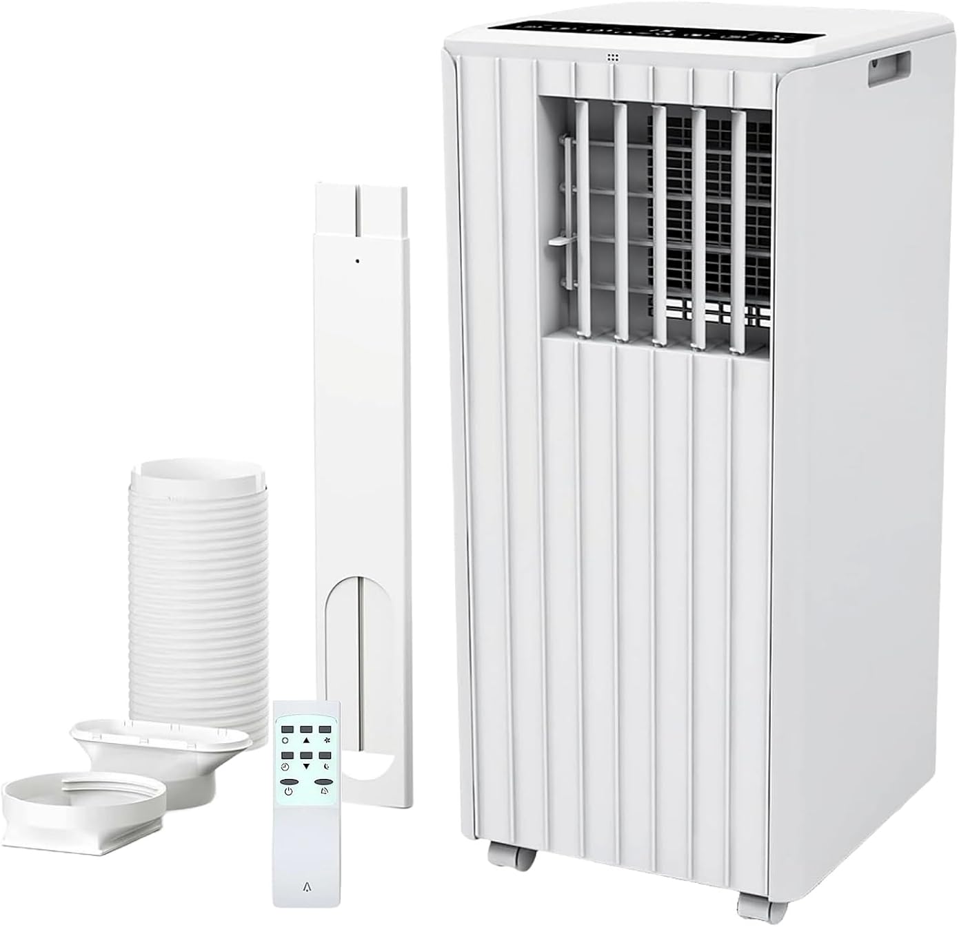 8000 BTU Portable Air Conditioner - 3 in-1 Cooling, Dehumidifier & Fan with Quiet Operation, Sleep Mode, 24H Timer & Energy Savings, for Rooms Up to 350 Sq.Ft, Includes Remote Control, Reusable Filt