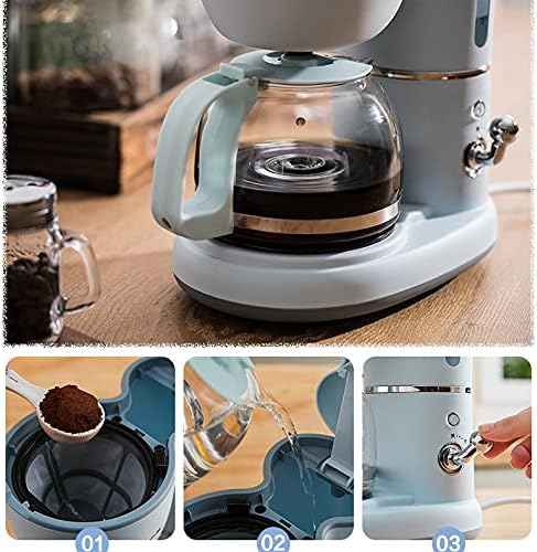 Coffee Machine Fully Automatic Coffee Machine Household Drip-Type Small Mini Coffee Pot Tea and Teapot Dual Use Household appliances