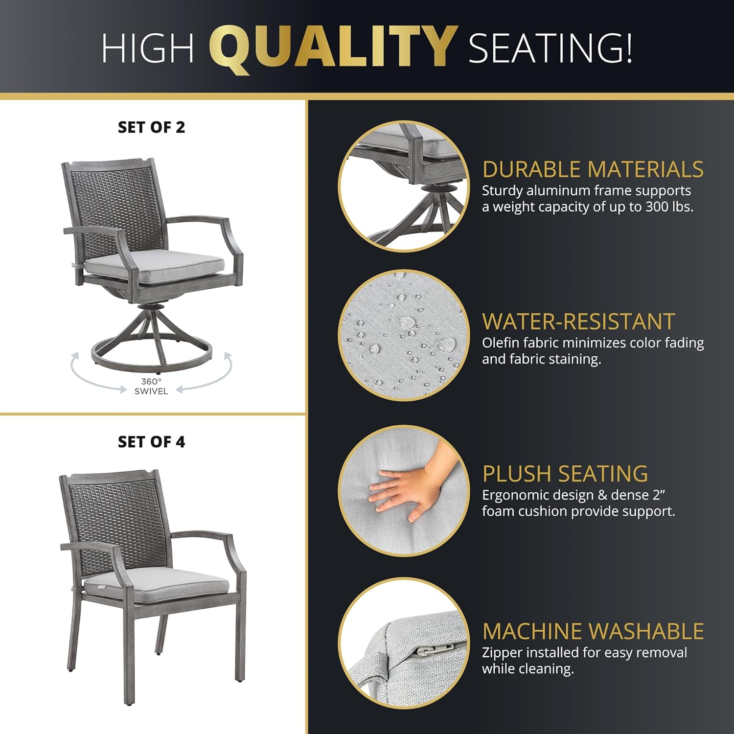 Outdoor Patio Furniture Set With Propane Fire Pit 50,000 Btu 7 Pieces 76