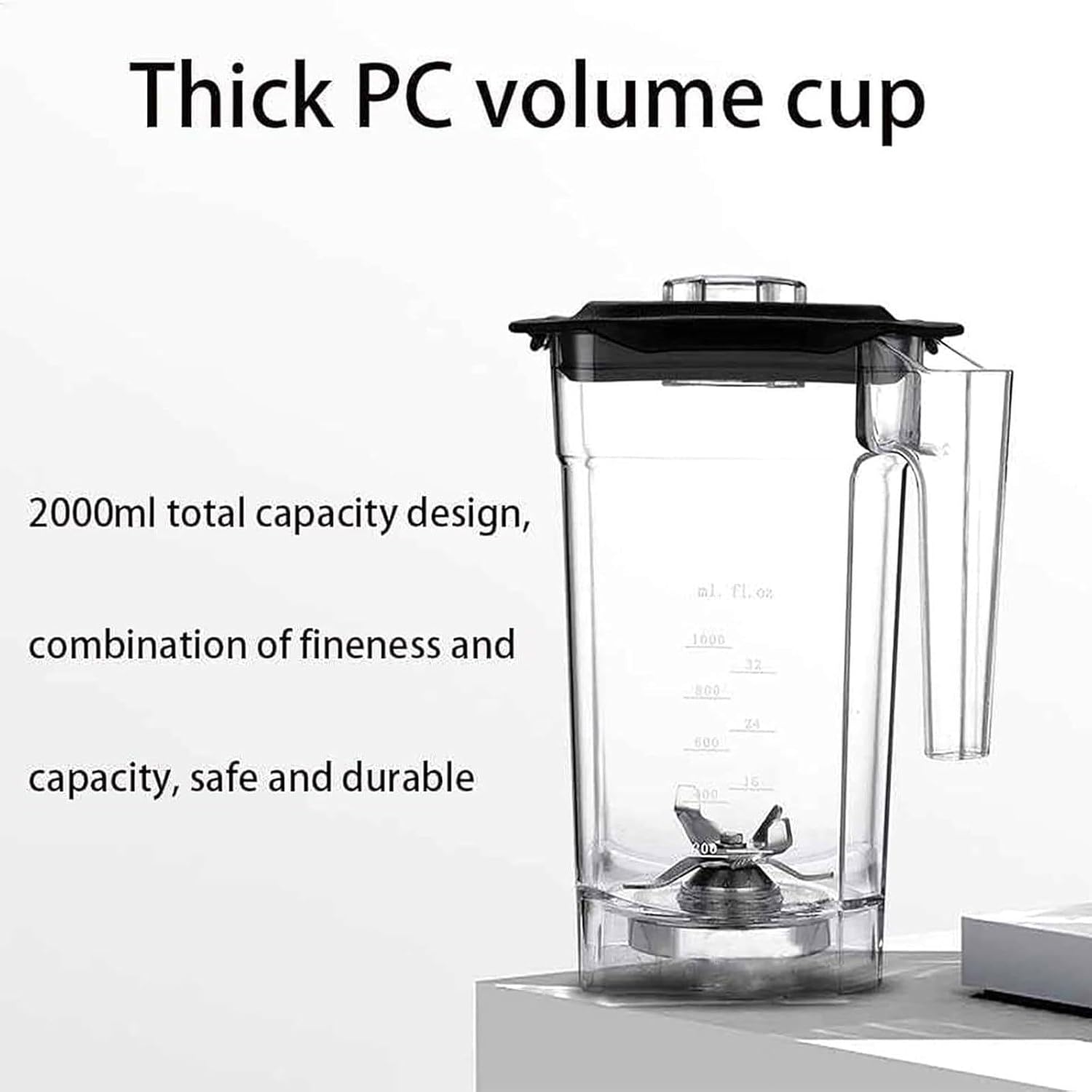 Commercial Silent Shield Blender, Electric Stand Blender with Sound Isolation Hood, 5 Presets, Silent Wall Breaking Cooking Machine for Smoothies, Fruits