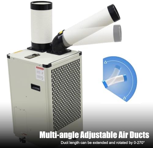 Industrial Air Conditioner Commercial Spot Cooler Single Hose Indoor Outdoor 9180 Btu/h Mobile Portable Air Conditioner 110V 1kw