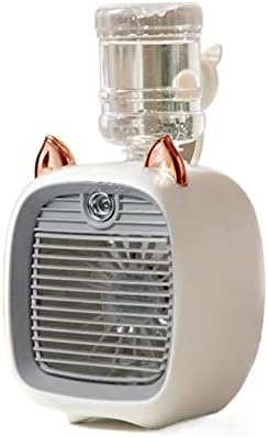 Humidifiers for Bedroom 1200/2400mAh Air Conditioner Portable Camping Fan Rechargeable Spray Cooling Cute Air Humidifier Fan Outdoor Home Humidifier for Home (Color : 1200mAh Grey)