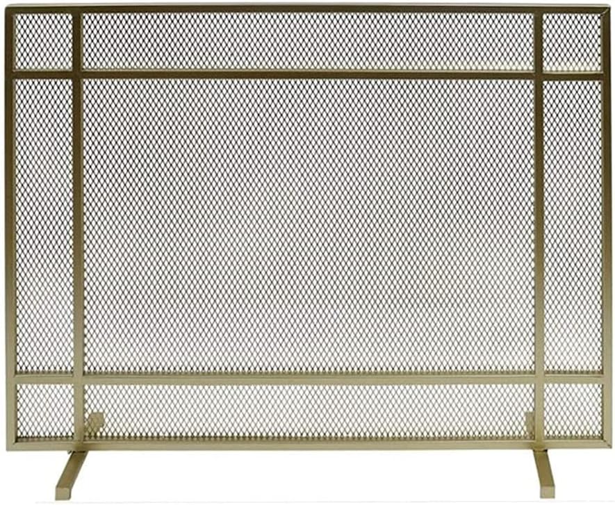 Mesh Fireplace Screen Guard, Freestanding Spark Guard for Open Fireplaces, Stoves & Grills - Stylish 100cm x 24cm x 80cm Safety Panel for Home Décor
