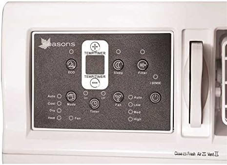 Seasons 12,000 BTU 230/208-Volt Window Air Conditioner with Heat for 550 sq ft in White