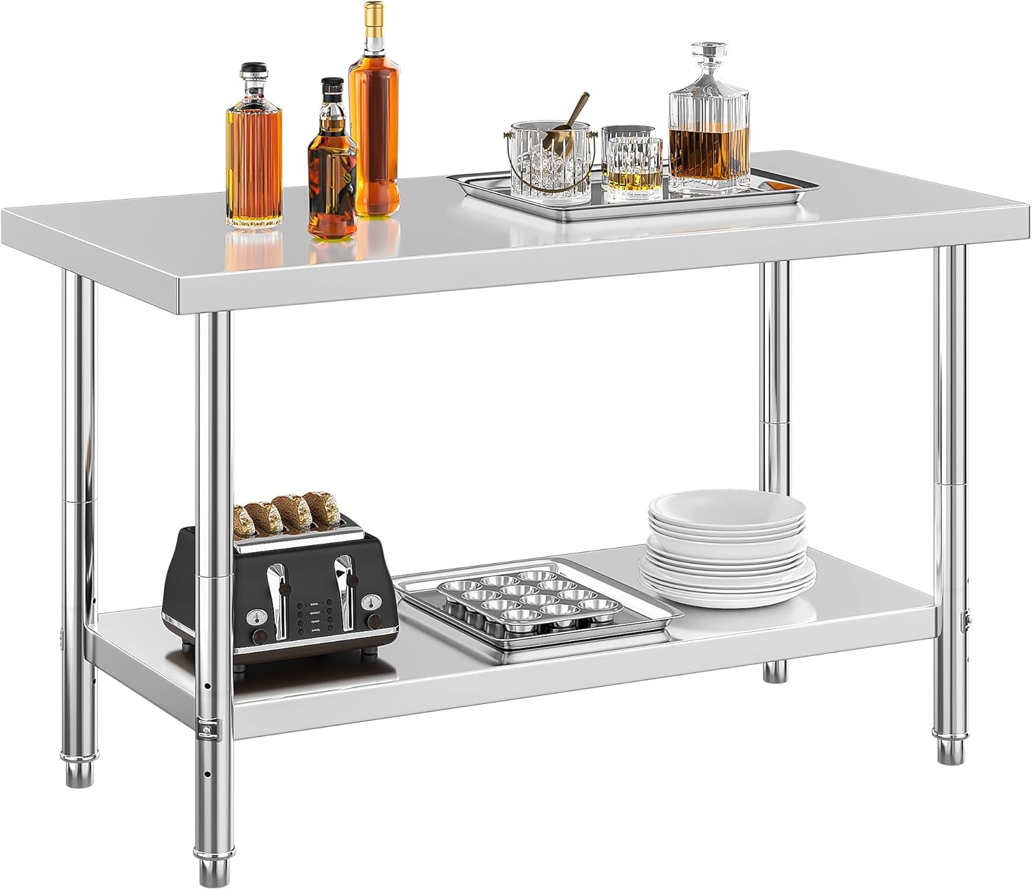 YITAHOME NSF Stainless Steel Table, 48