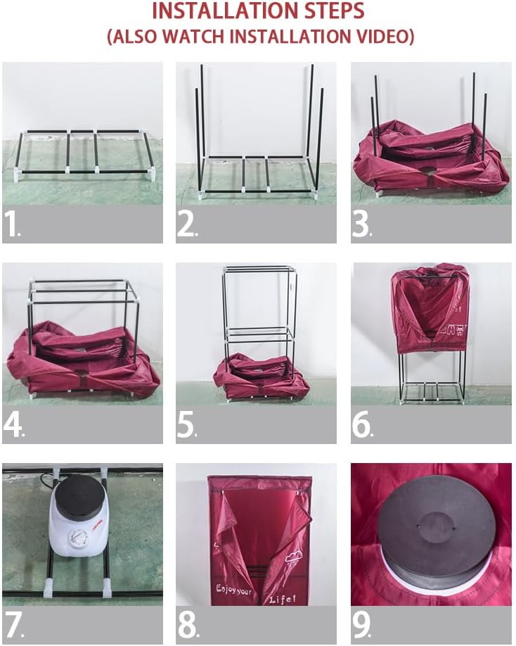 Apartment clothes dryer, Portable Clothes Dryer, Portable dryers for laundry, Mini dryer for clothes, Small portable dryer, Electric Clothes Dryer Machine- US plug(1000W)