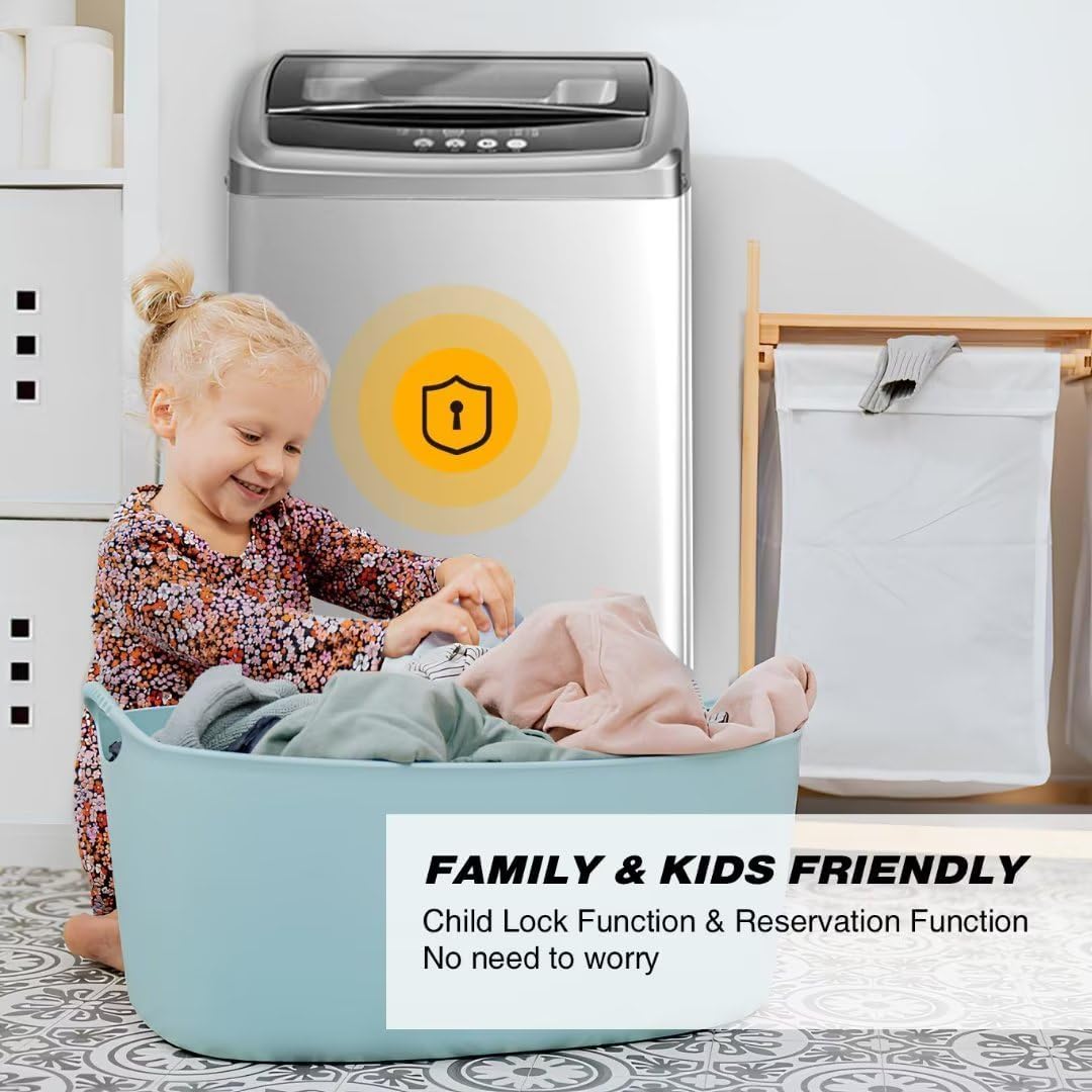 AYCLIF AYC-WM001 WM001 Portable Washer, Transparent Gray