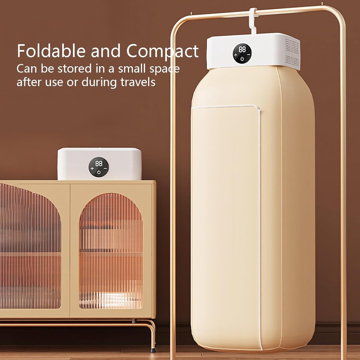 Foldable Clothes Dryer, Quick-Dry, Clothes Dryer Electric for Clothes with Large Capacity, Portable Dryer Machine for Laundry Travel Camping Apartment