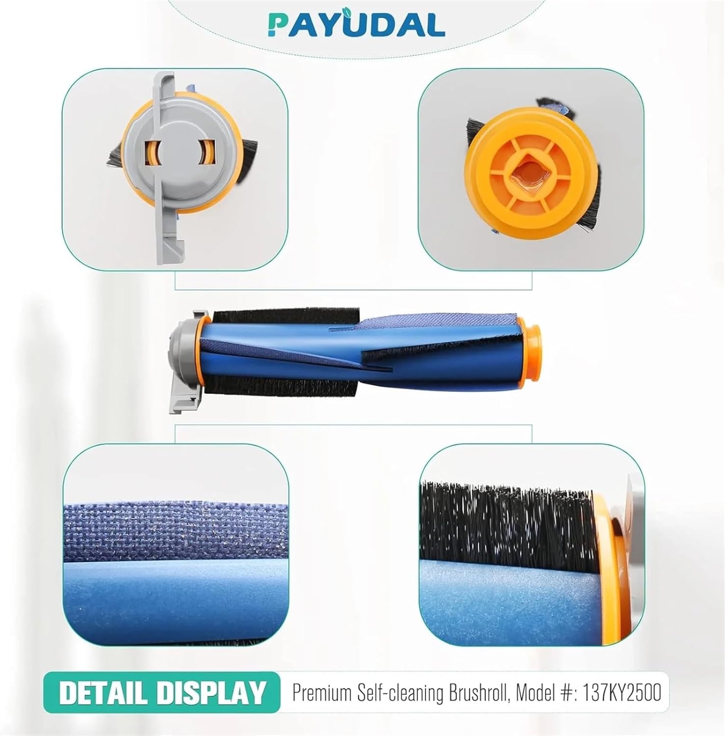 Shark Vacuum Cleaner Replacement Parts Kit with Main Roller Brush Foam/Primary Filter and Sweep Side Brushes for(Parts Kit -23PCS)