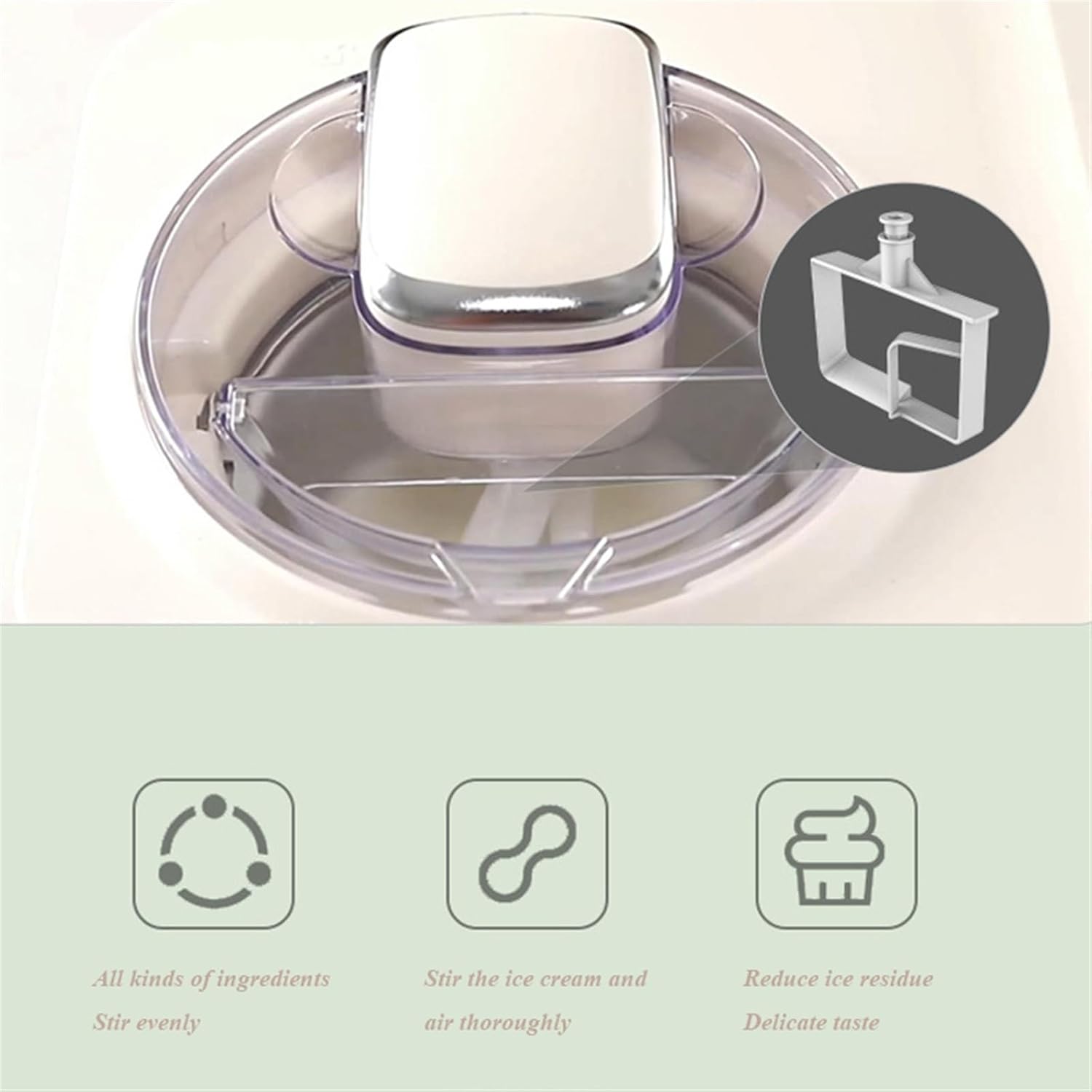 Ice Cream Maker Ice Cream Machine Household Small Automatic Refrigeration Cone Popsicle Maker LCD Display 1200ML Large Capacity Table Top Ice Cream Machine，Fun Kitchen Appliance