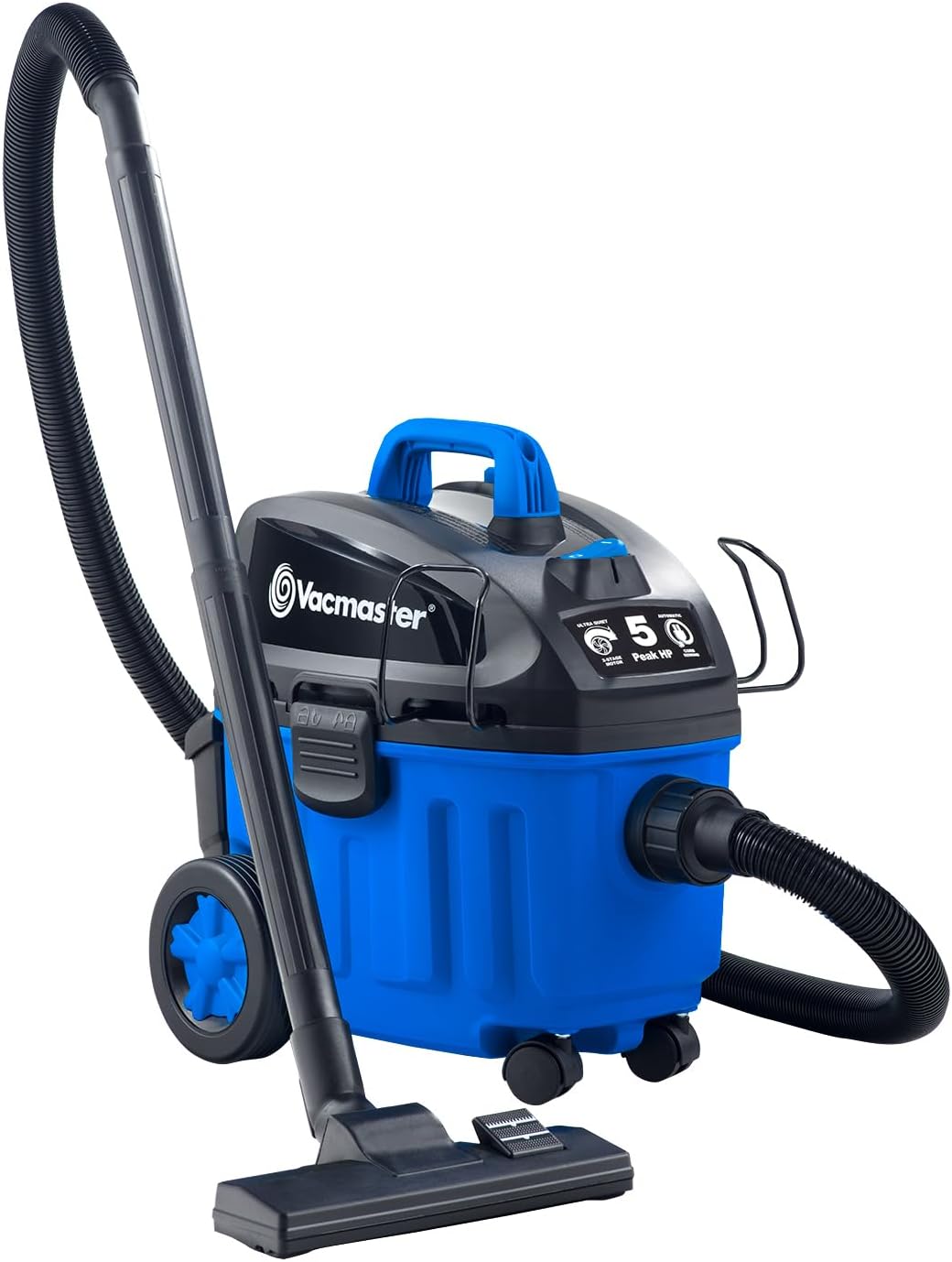 Vacmaster 4 Gallon, 5 Peak HP with 2-Stage Industrial Motor Wet/Dry Floor Vacuum, VF408, Blue