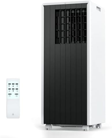 8000BTU Mobile Portable Air Conditioner, Dehumidification, Fan Functions, Temperature Range 16-31℃, Dehumidification Capacity 45L / Day, with Remote Control, Timer, White