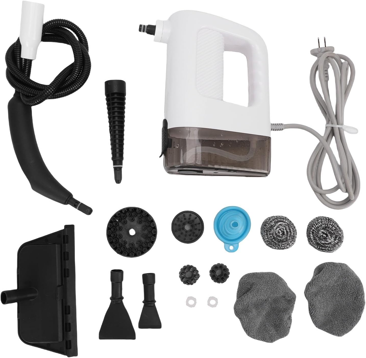 HURRISE Handheld Pressurized Steam Cleaner, 1200W Deep Handheld Steam Cleaner for Home, Mattress, Floors, Couch, Windows, Upholstery, Car (US Plug 110V)