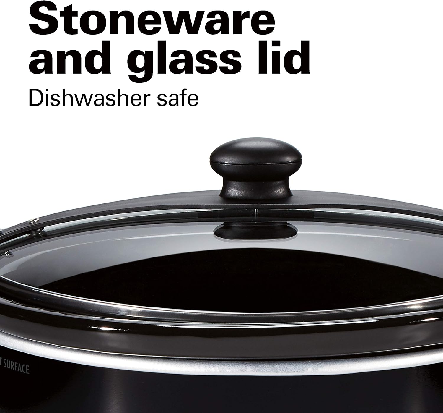 Hamilton Beach Slow Cooker, Extra Large 10 Quart, Black (33195) & Power Elite Wave Action Blender-for Shakes and Smoothies, Puree, Crush Ice, 40 Oz Glass Jar, Black (58148A)