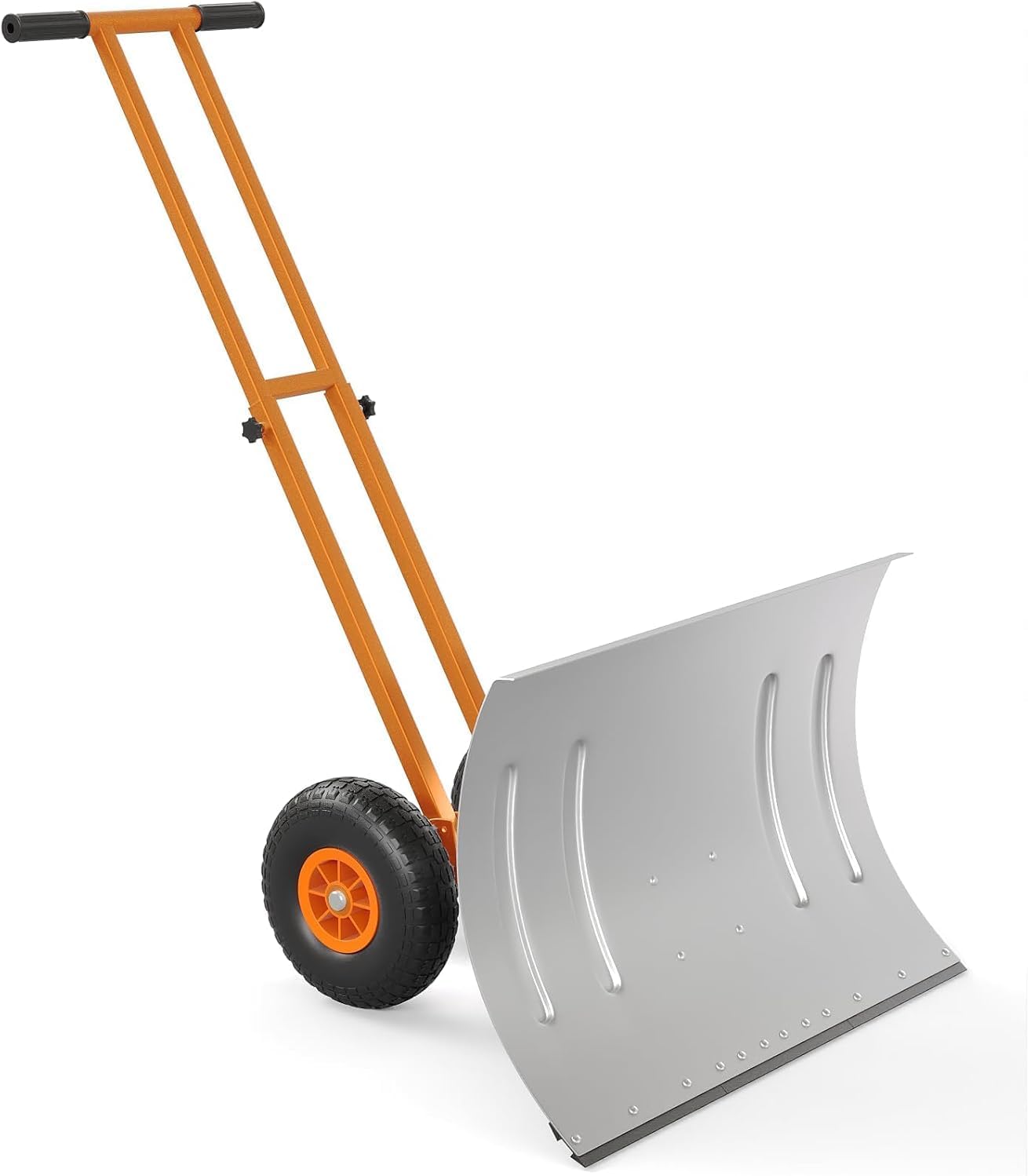 Heavy-Duty Snow Pusher with Wheels, 29