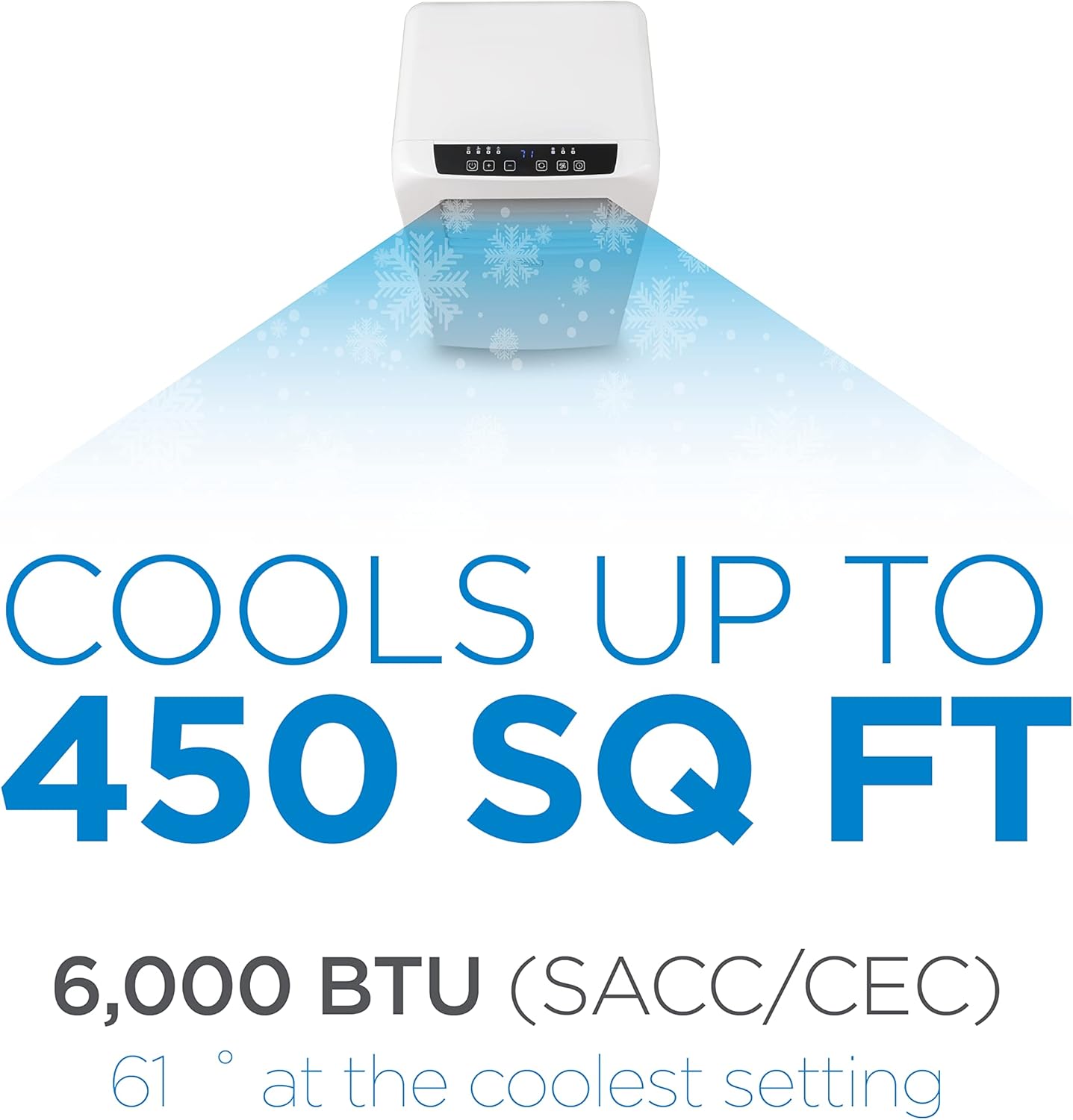 BLACK+DECKER 10,000 BTU/Single Motor, Portable Air Conditioner with Remote Control, White