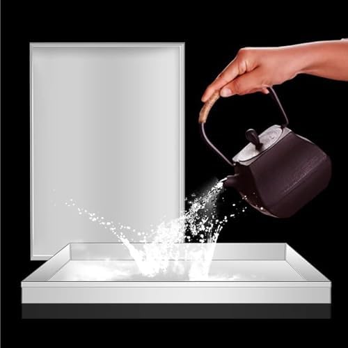 Stainless Steel Washing Machine Drain Pan, 0.8mm Drip Tray for Laundry & Living Room Floor Protection, Durable Leak-Proof Water Catcher, Essential Appliance Accessory