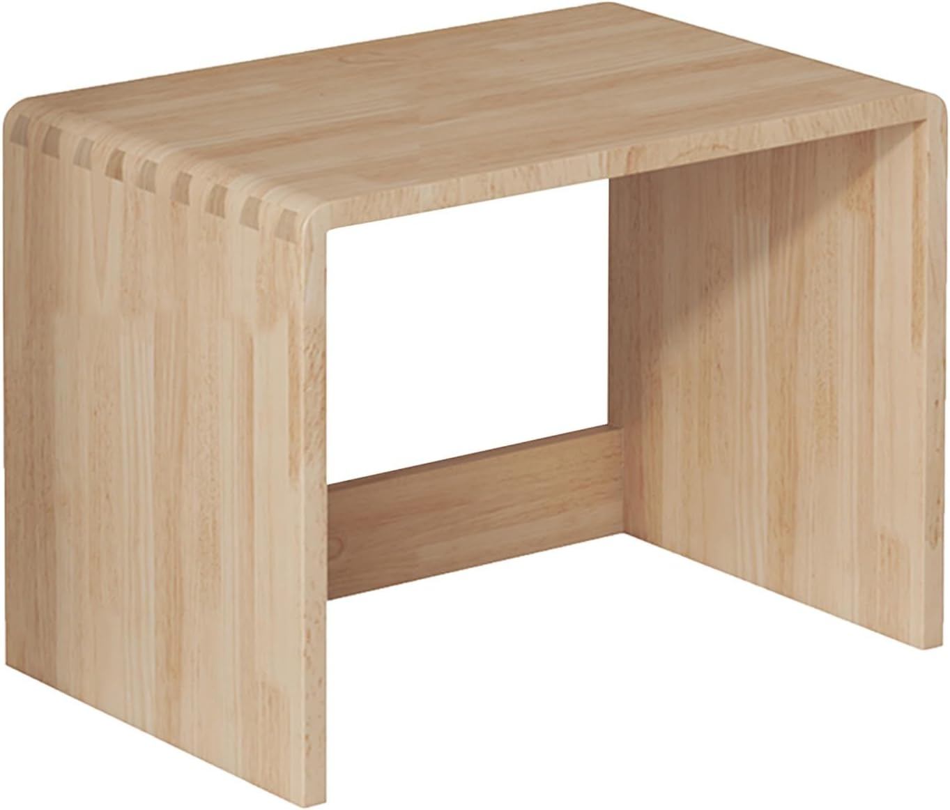 Robot Vacuum Side Table，Solid Wood Frame，Robot Vacuum Hidden Storage Cabinet Side Table，Space Saving ，for Bedroom, Living Room, Dorm Room, Hallway, Entryway，Easy to Clean(Natural)