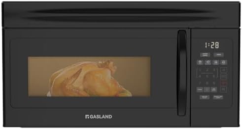 GASLAND 30 Inch Over the Range Microwave Oven, 1.7 Cu.ft Over Stove Microwave, 1000W with 10 Power Levels, Sensor Cooking, One Touch Cooking, 300 CFM, LED Lights, Black Microwave for Kitchen