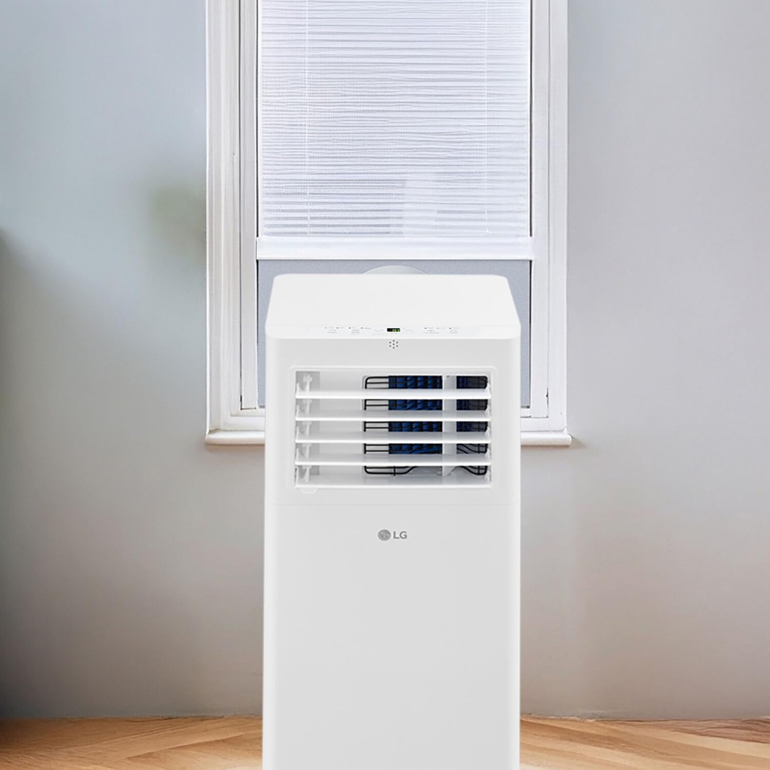 LG 5,100 BTU (DOE) / 9,000 BTU (ASHRAE) Portable Air Conditioner, Cools 150 Sq.Ft. (10' x 15' room size), Quiet Operation,LCD Remote, Window Installation Kit Included, 115V