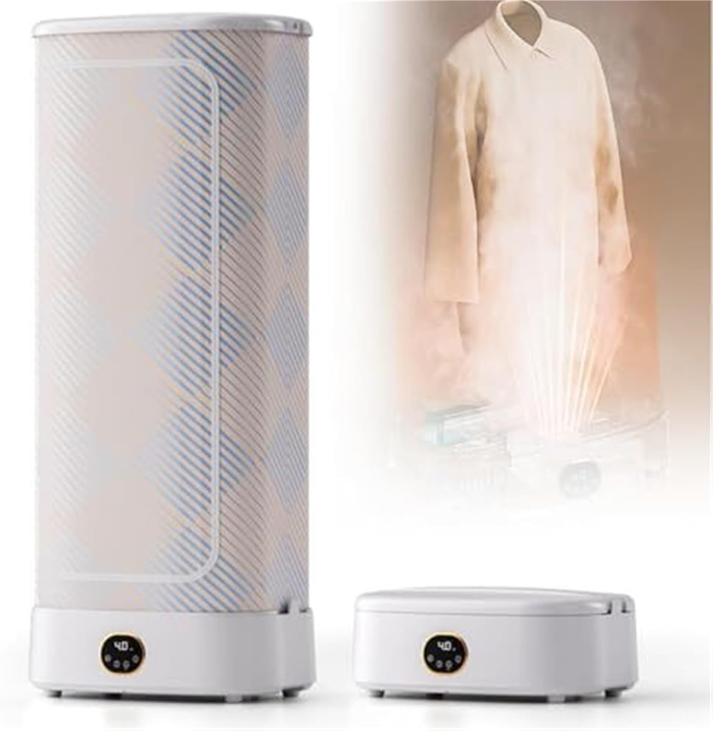 Steam Press Ironing Machine, 360° Hot Air Circulation, Intelligent, Sanitise, And Dry Clothes, Automatic Garment Care System To Steam