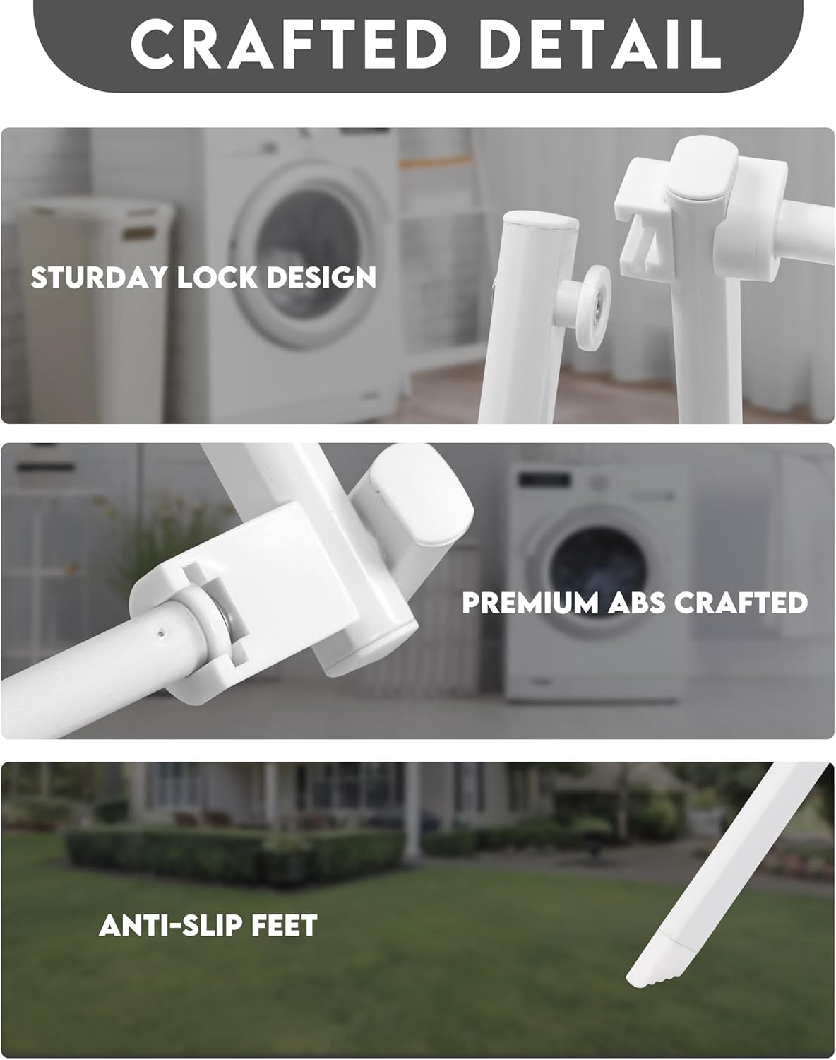 4-Tier Clothes Drying Rack, 4ft High Foldable Drying Rack Clothing for Indoor & Outdoor, Portable Collapsible Laundry Dryer for Laundry Room and Apartment, White 29