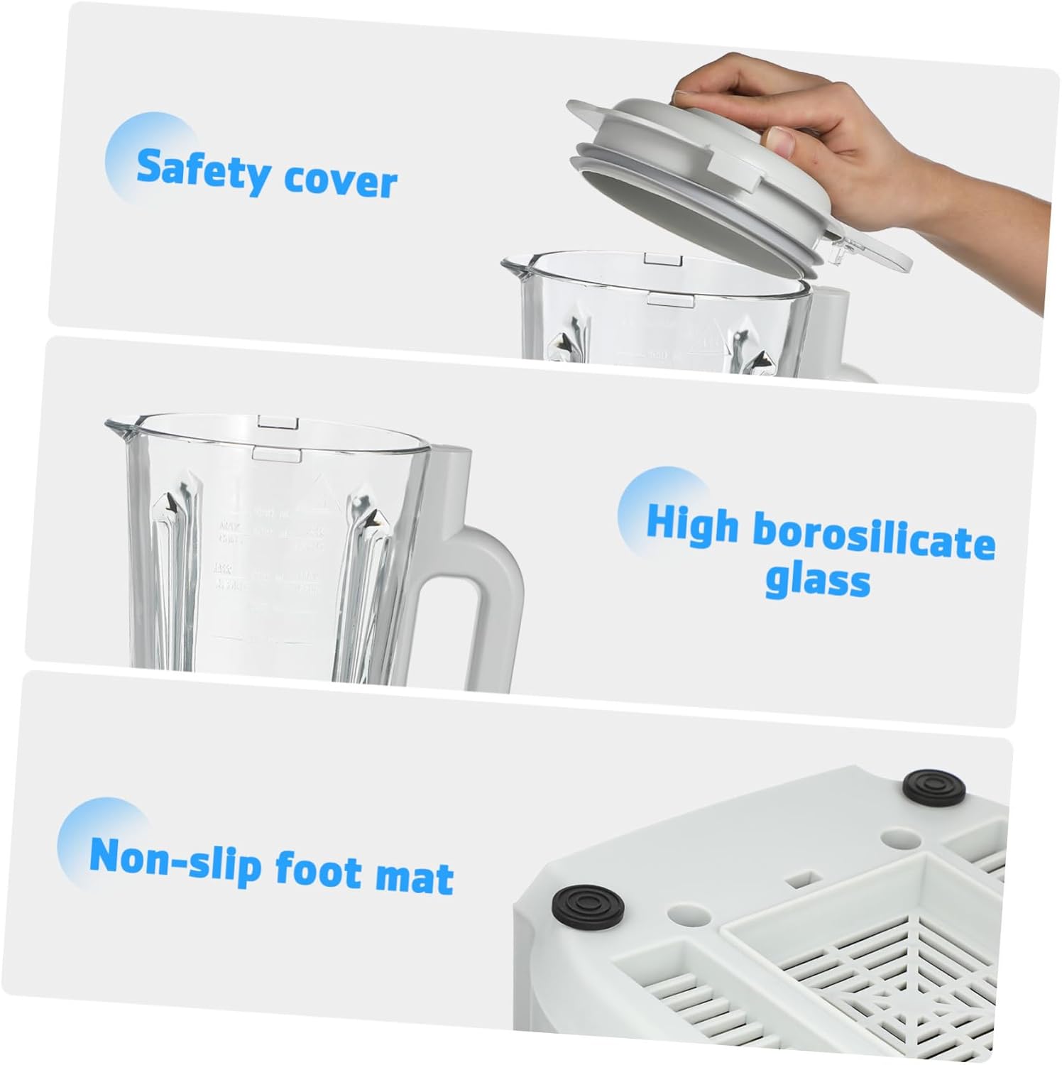 1.75L High-Speed Smoothies Blender Multifunctional Juicer Machine for Fruit and Ice Electric Countertop Blender with US Plug for Kitchen Shakes and Drinks