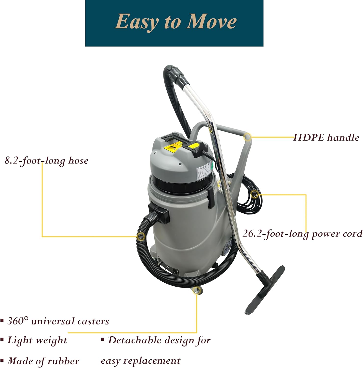 Carpet Cleaning Machine Carpet Spray Extractor Extraction Machine with 8.2ft Hose for Sofa Fabric Cleaning Hotel Workplace Home 7.9gal(30L) 1122W