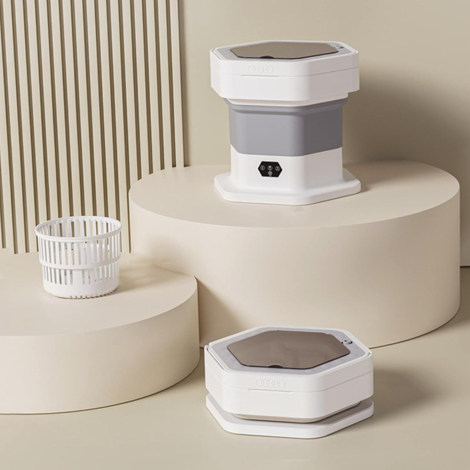 Portable Washing Machine, Portable Washer and Dryer, Small Collapsible Laundry for Travel, Large Capacity Foldable Mini Washing Machine for Apartment, Dorm, Camping, RV,