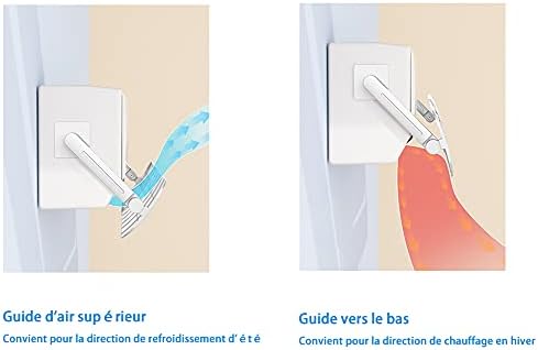 Air Conditioner Wind Deflector, Wall-Mounted air Conditioner General Deflector Anti-Straight Transparent Wind Deflector 90x27CM