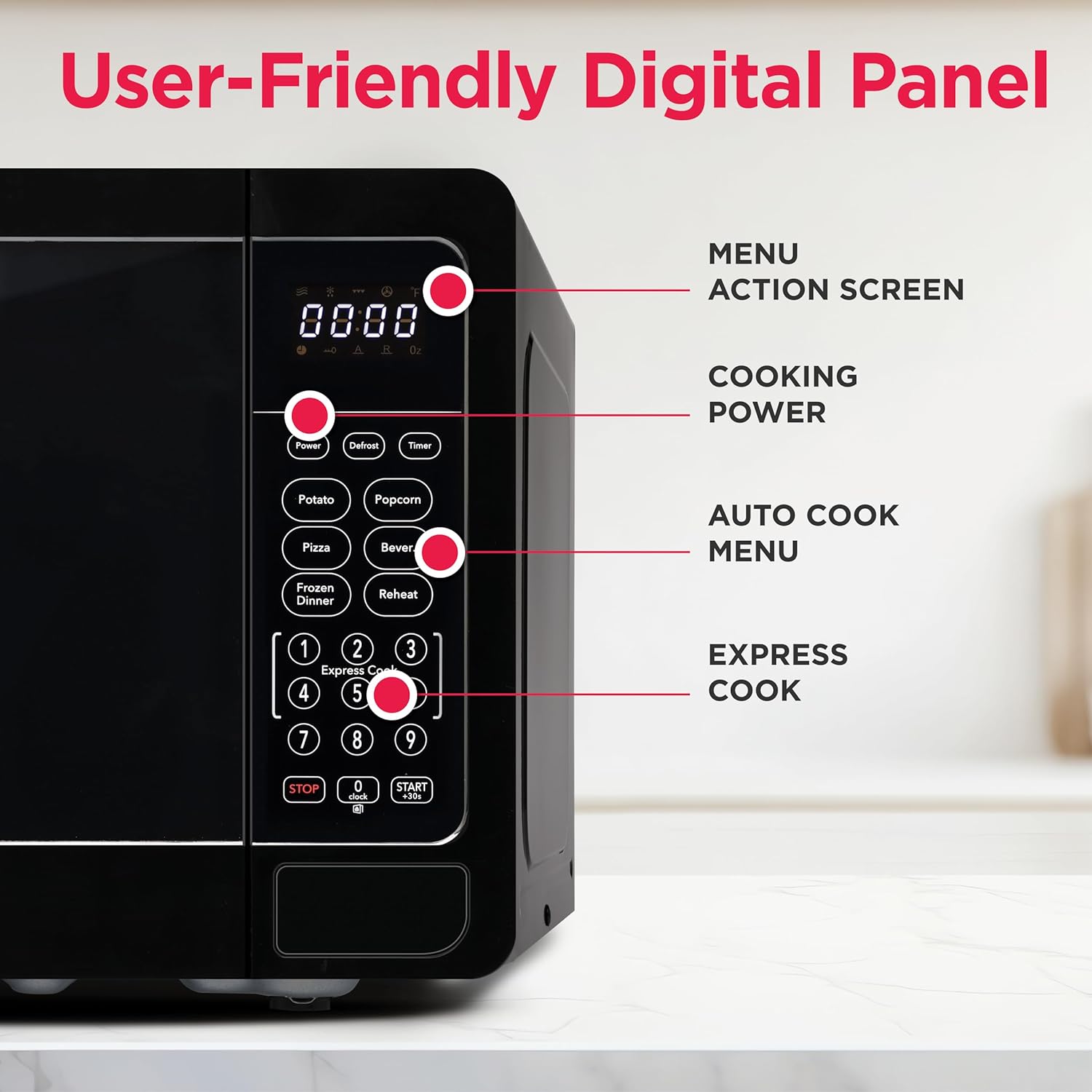 FRIGIDAIRE EMW733BLACKAMZ 0.7 Cu. Ft. Microwave, Black