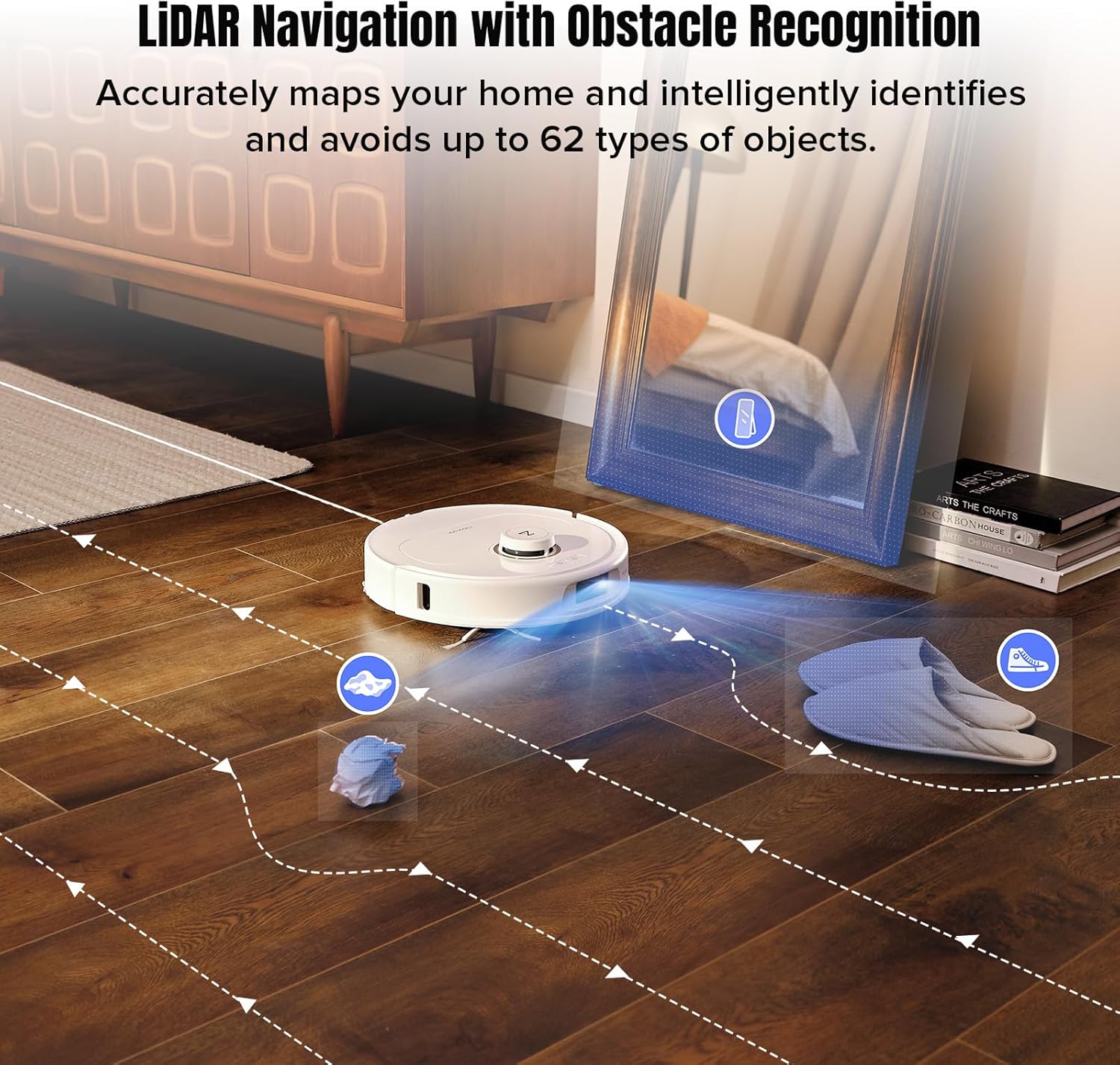 roborock Qrevo MaxV Robot Vacuum and Mop, FlexiArm Design, Hot Water Re-Wash & Re-Mop, Auto-Drying, Self-Emptying, 7000Pa Suction, Built-in Voice Assistant, Auto Mop Lifting(Renewed)