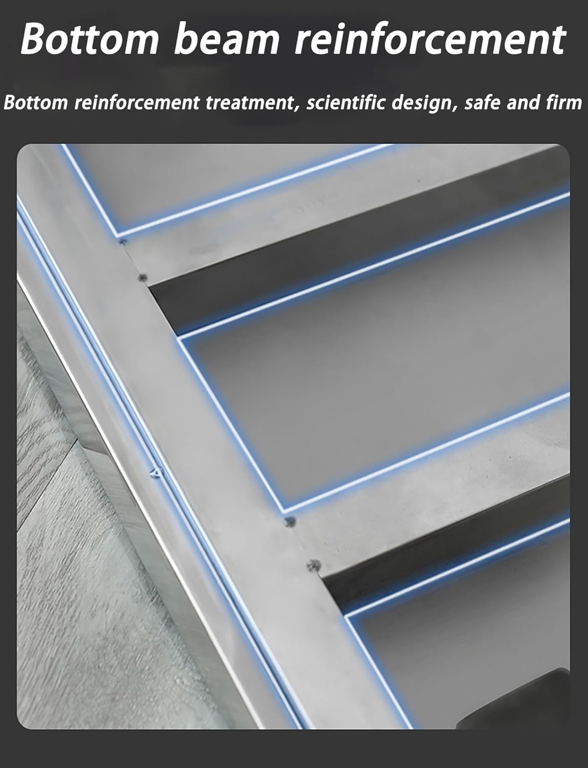 Stainless Steel Fridge Stand, Laundry Pedestal Washing Machine Tray Mat, Raised Shelf Base for Various Furniture and Household Appliances, No Assembly(H40cm/15.7in,50X50CM/19.6X19.6IN)